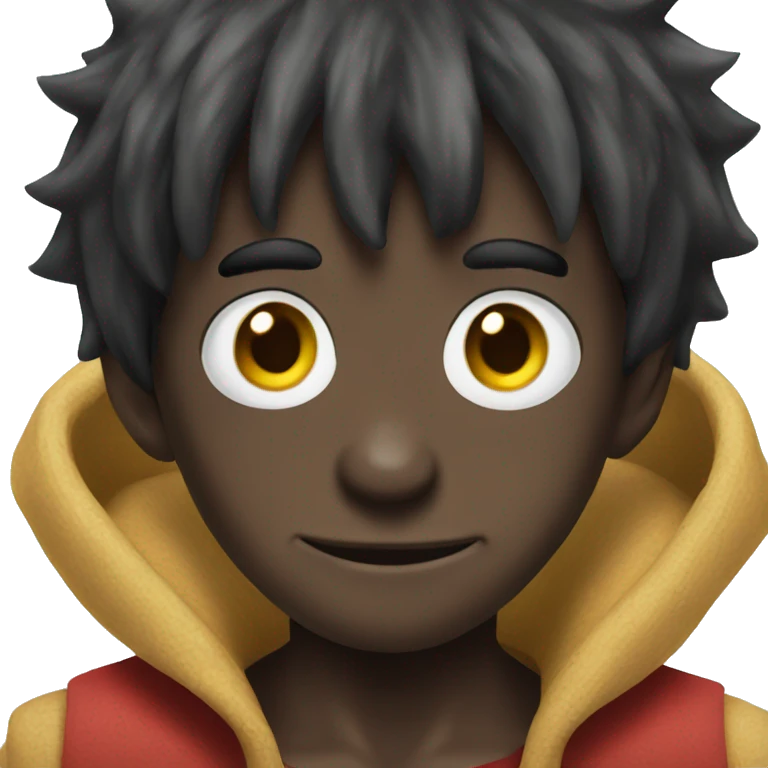 dark skin luffy emoji