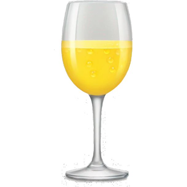 a mimosa glass  emoji