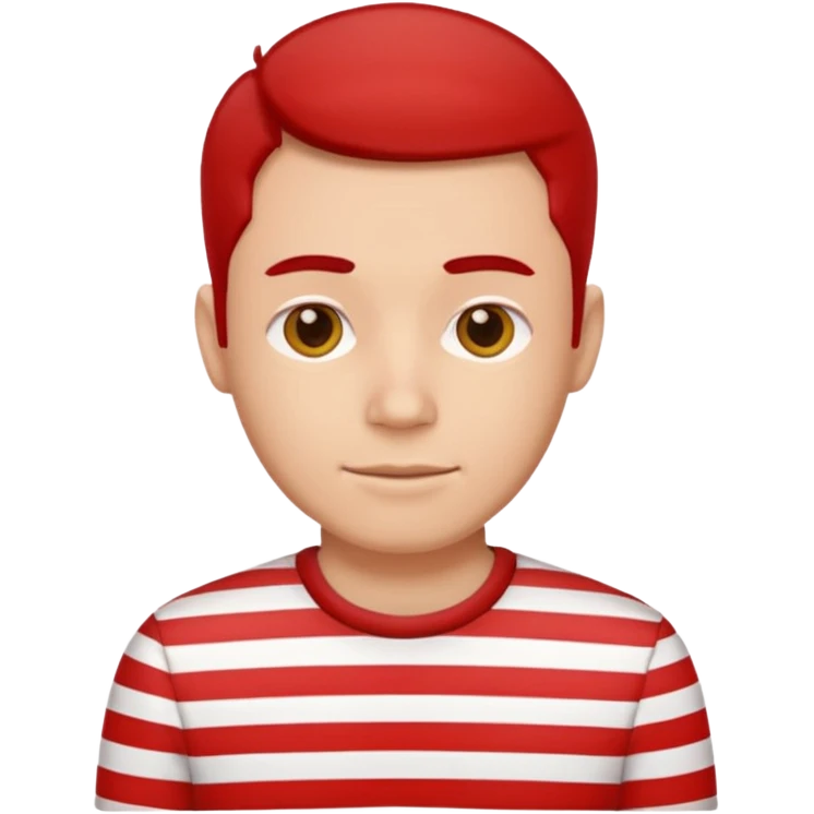 Men with red Striped Shirts emoji