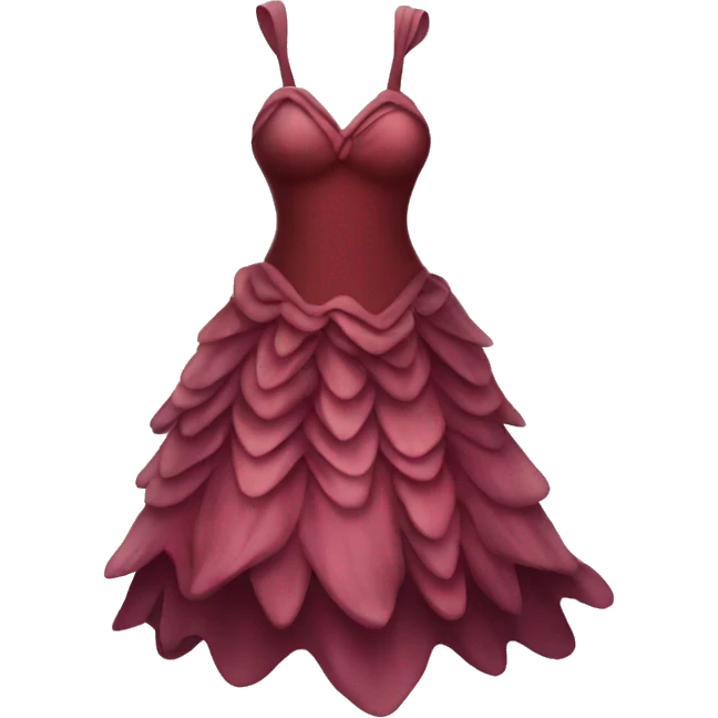 Burgundy fairy dress emoji