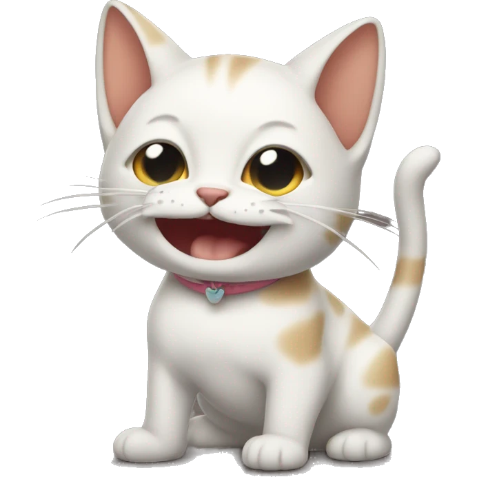 Gato sacando la lengua emoji