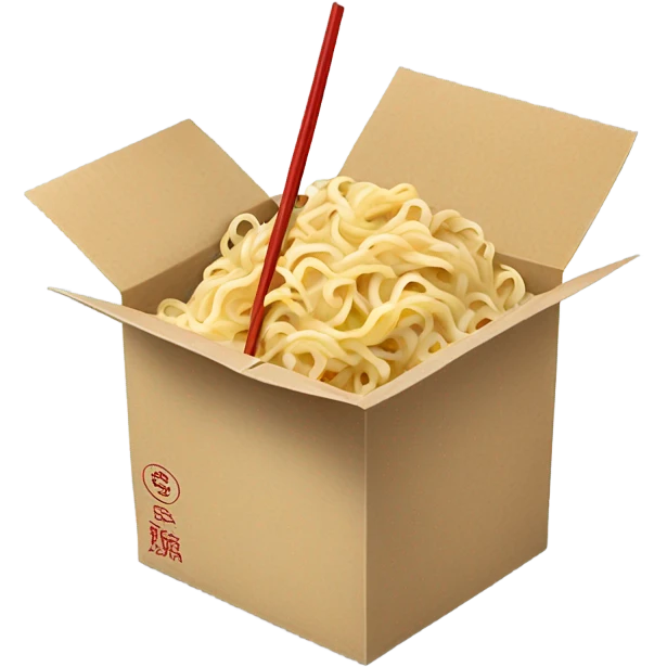 box of noodle emoji