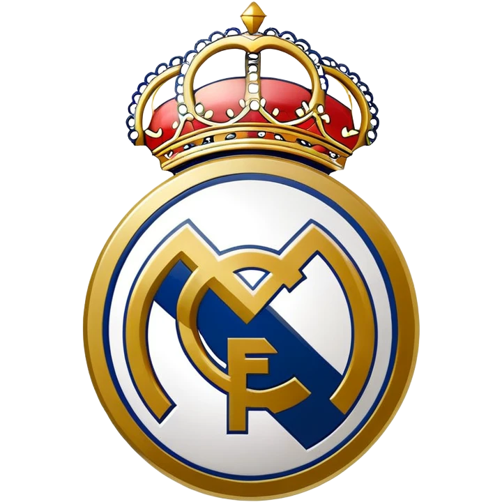 Real Madrid football club logo emoji