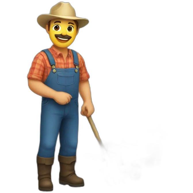 A gay farmer  emoji