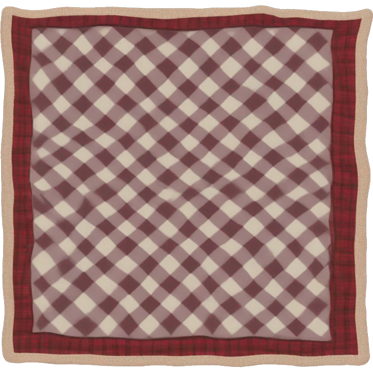 Plaid blanket emoji