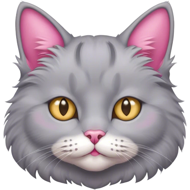 Purring Cat Face 😺💞 emoji