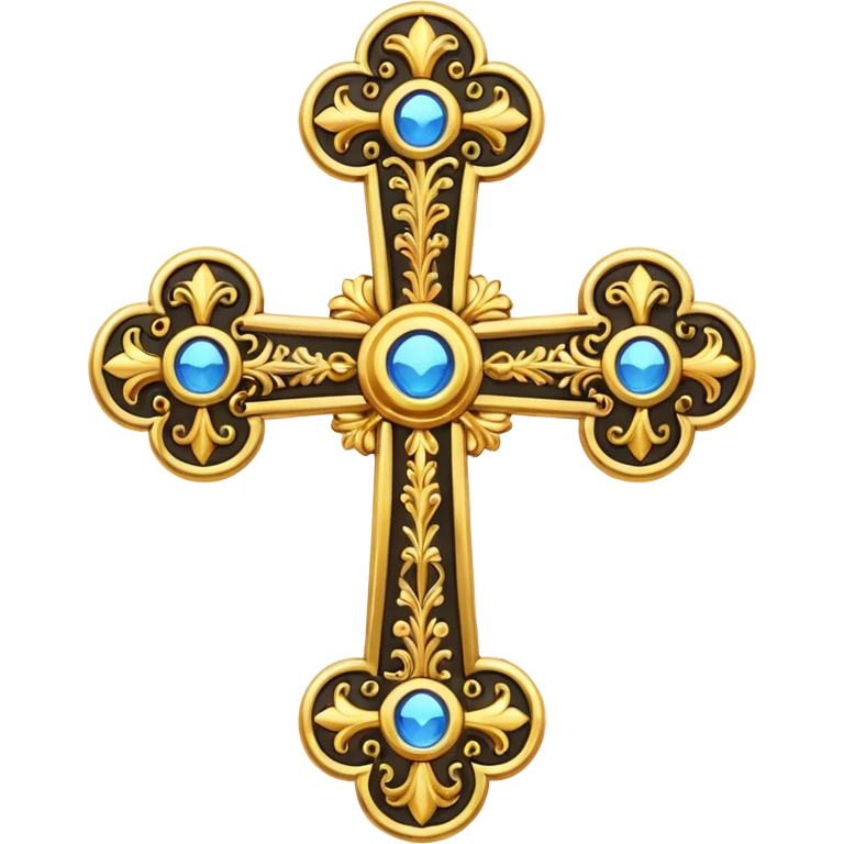Orthodox cross. Transparent bakgrund. emoji