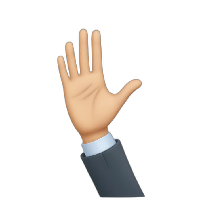Mann mit Hand nach oben emoji