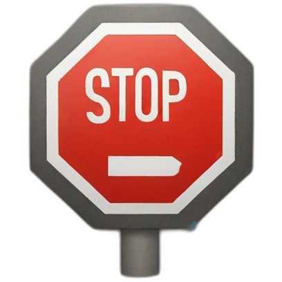 stop sign emoji