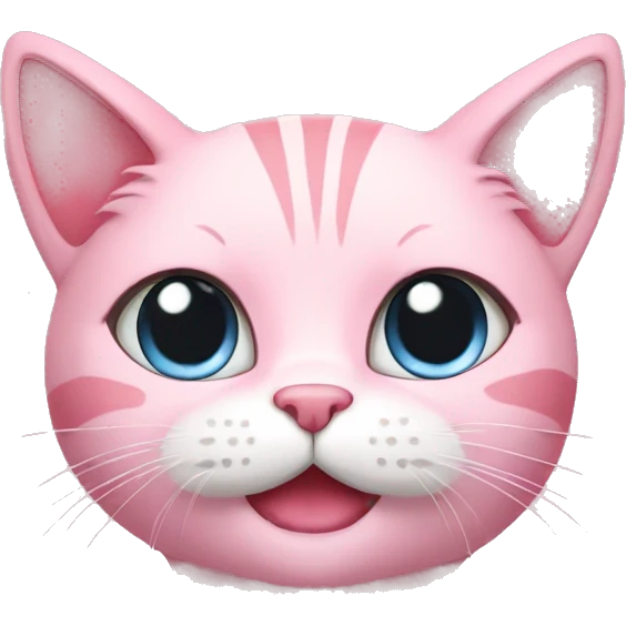 Cute pink cat  emoji