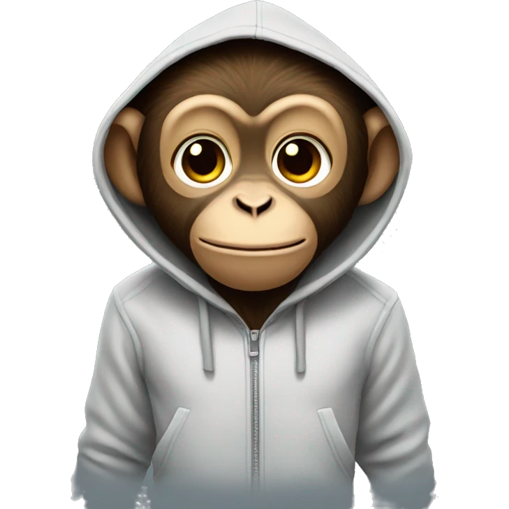 Monkey in hoodie emoji