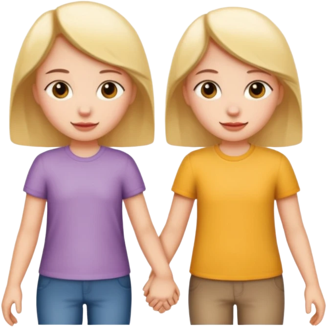 two best friends holding hands emoji