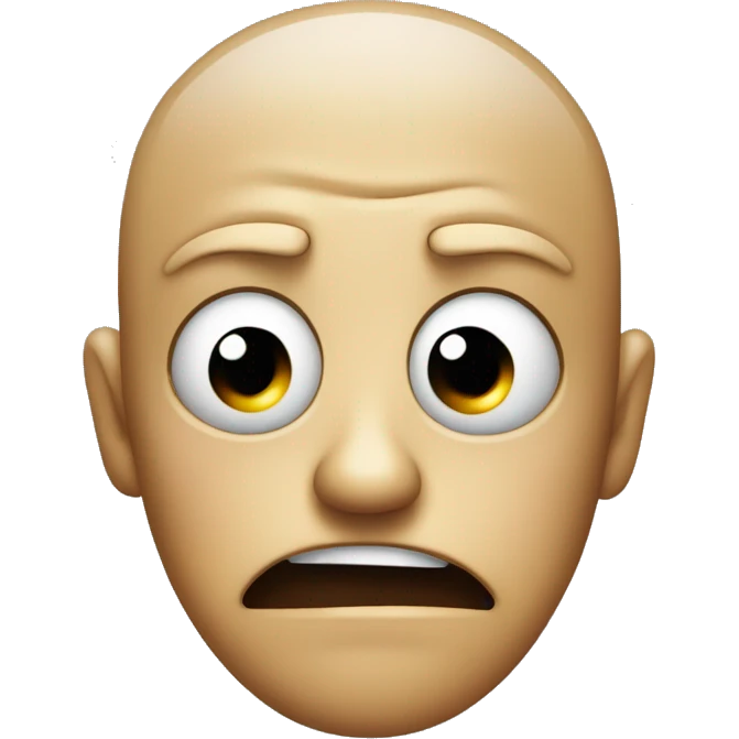 Angry face with one eye squinting, like when someone is annoyed or their eye twitches from irritation emoji