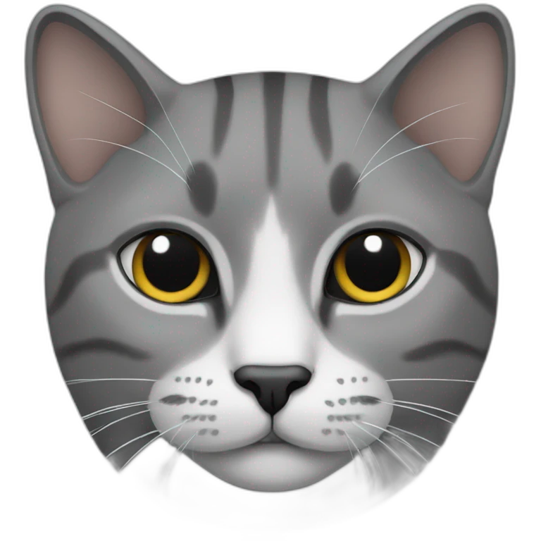 Cat grey emoji