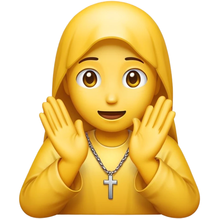 Emoji with prayer hands begging emoji