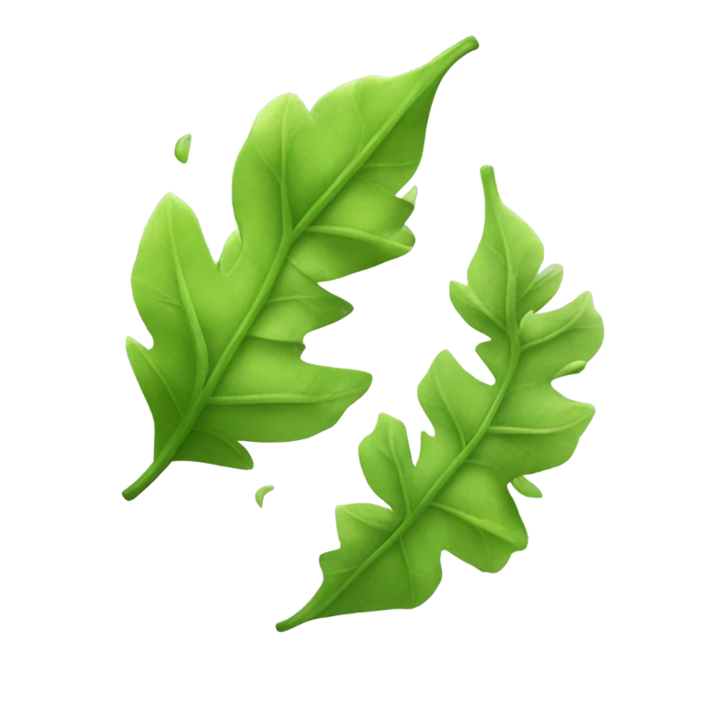 Leaves blowing in the wind  emoji