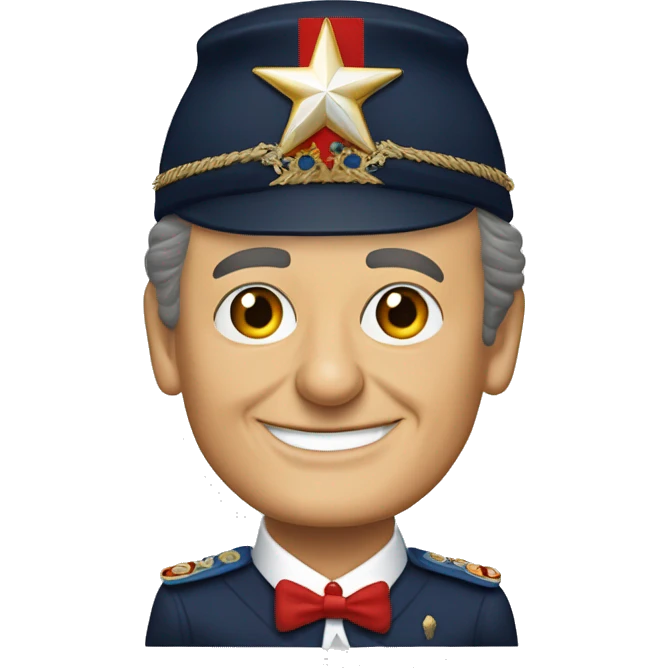 jacques Chirac en costume de la légion d'honneur emoji