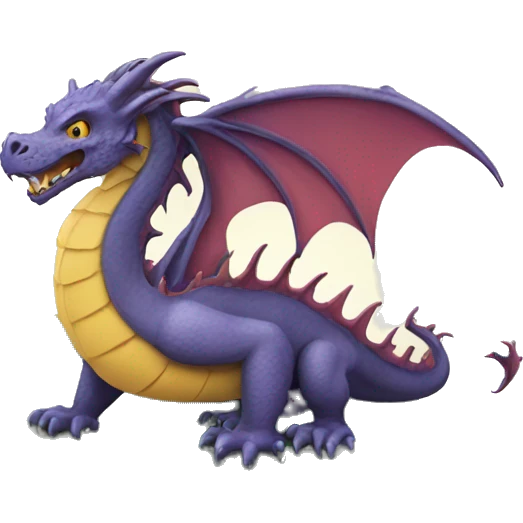 a book with a dragon coming out of it emoji