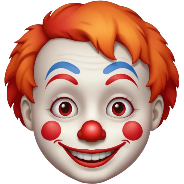  short hair clown emoji