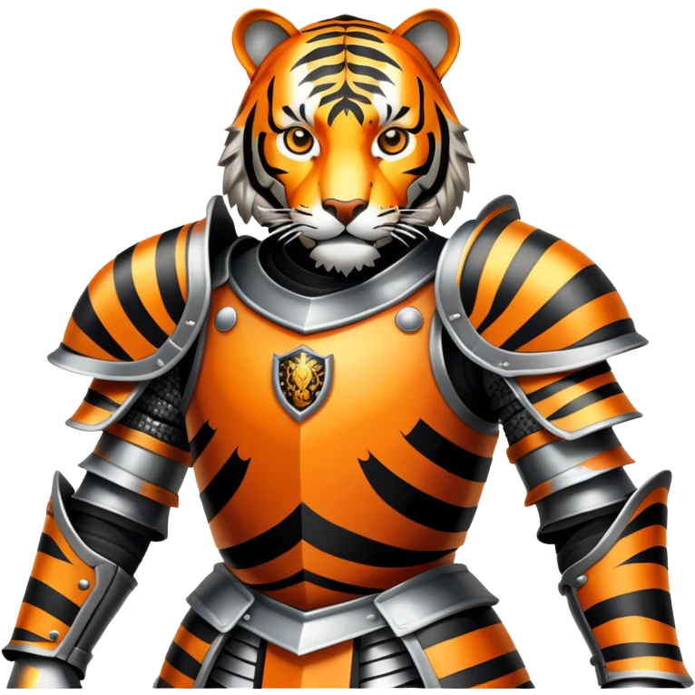 Tiger knight in armor emoji