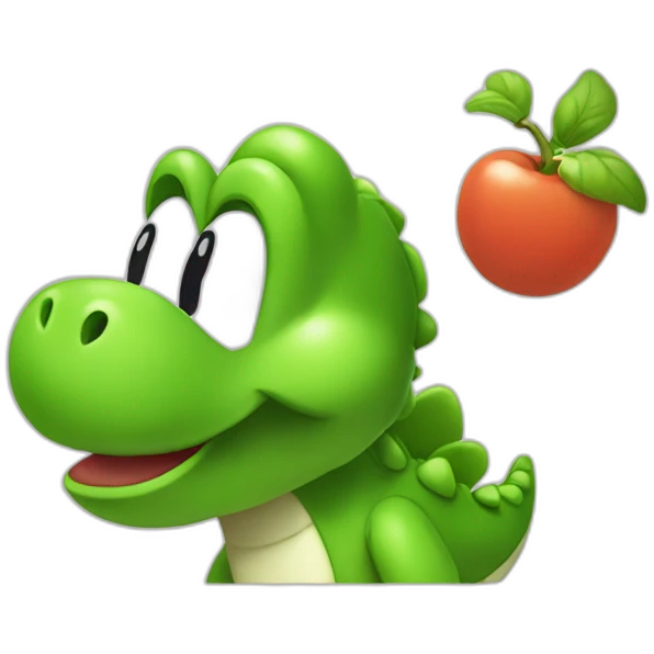 yoshi eats his nose emoji
