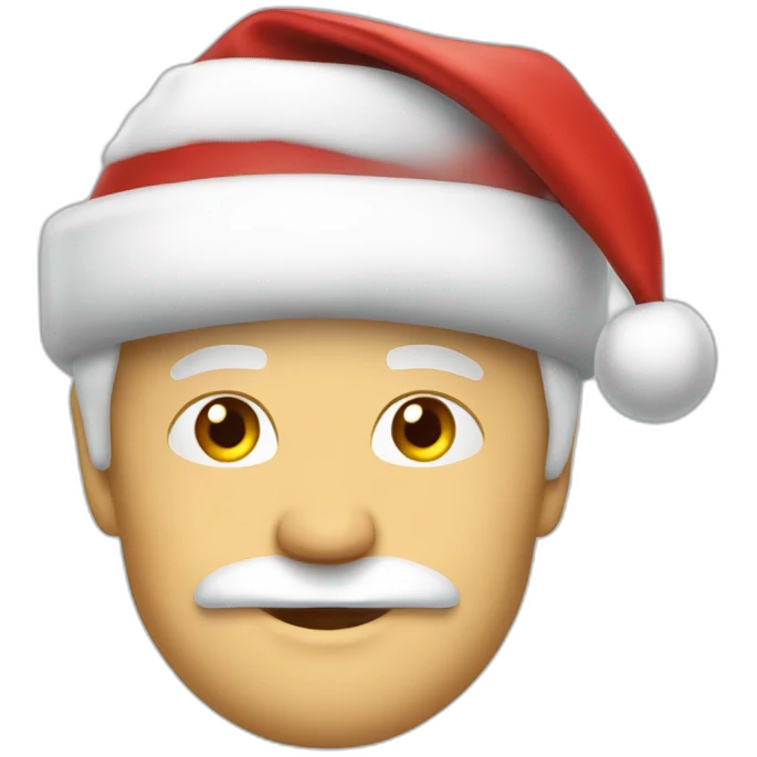 Alon musk as a Santa emoji