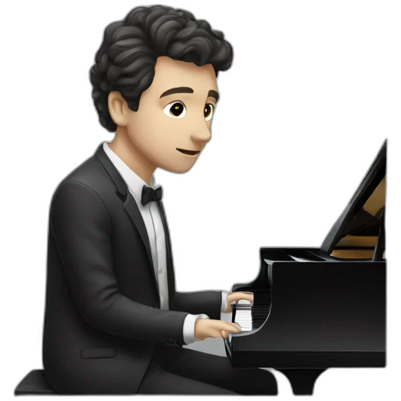 Vincent vinel playing piano emoji