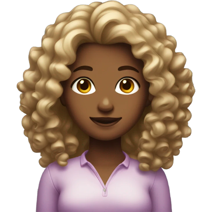 Curly girl  emoji