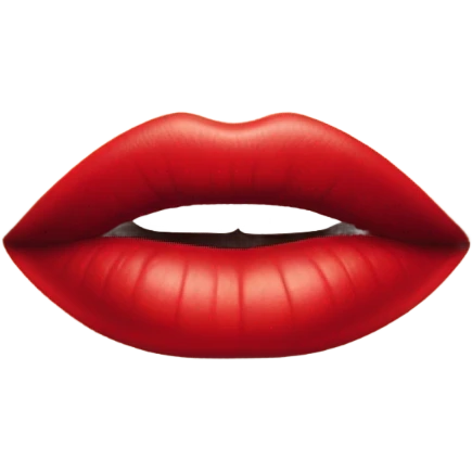 Red lip make up  emoji