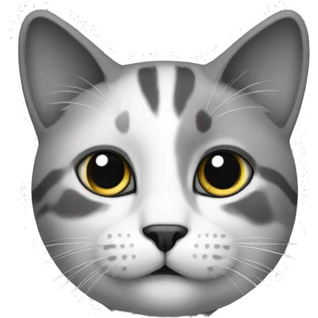 cat black and white emoji