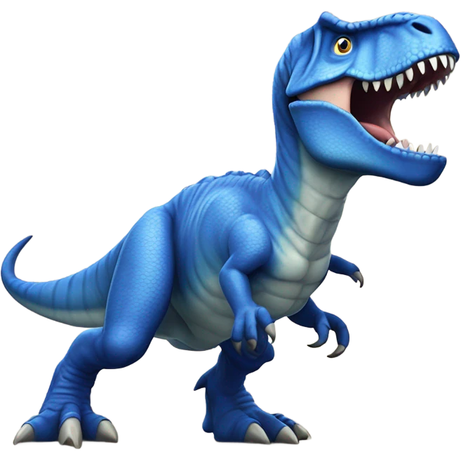 Blue T. rex  emoji