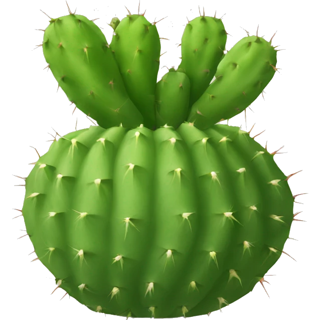 round Nopal without pot emoji