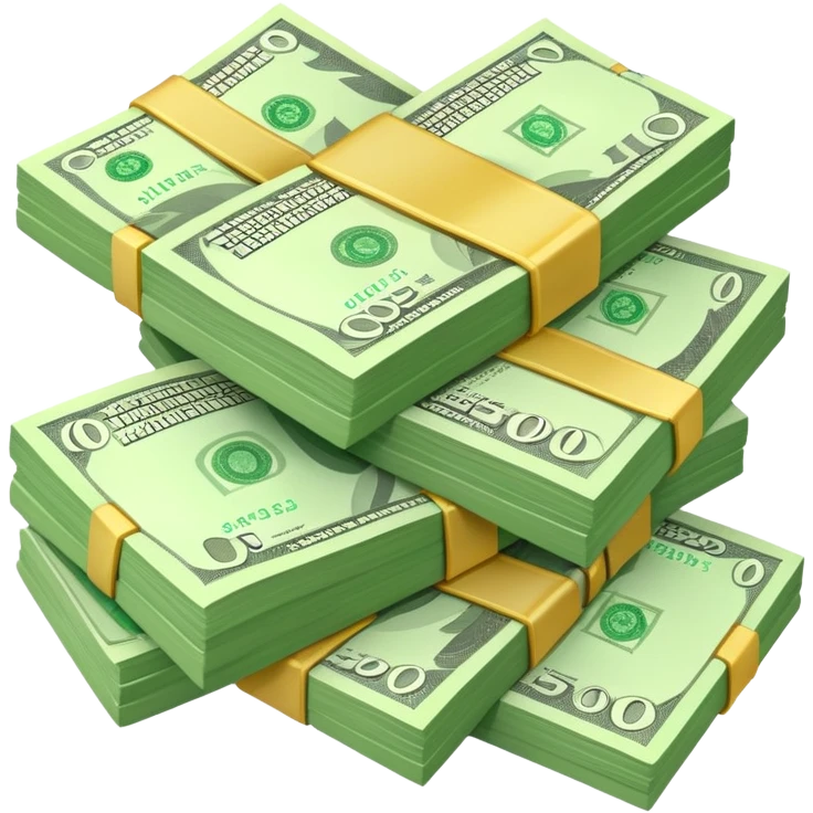 having giving out generic green money notes emoji