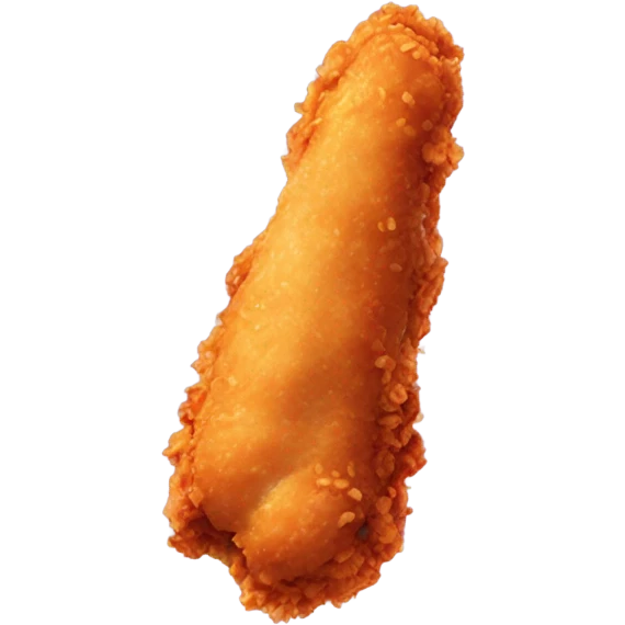 raising cane's chicken finger dipped into spicy sauce emoji