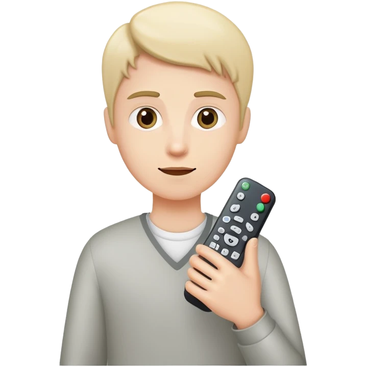 holding a remote control emoji