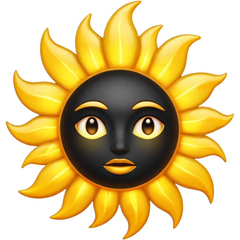 Soleil noir emoji