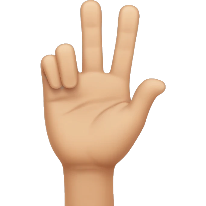 two last fingers emoji