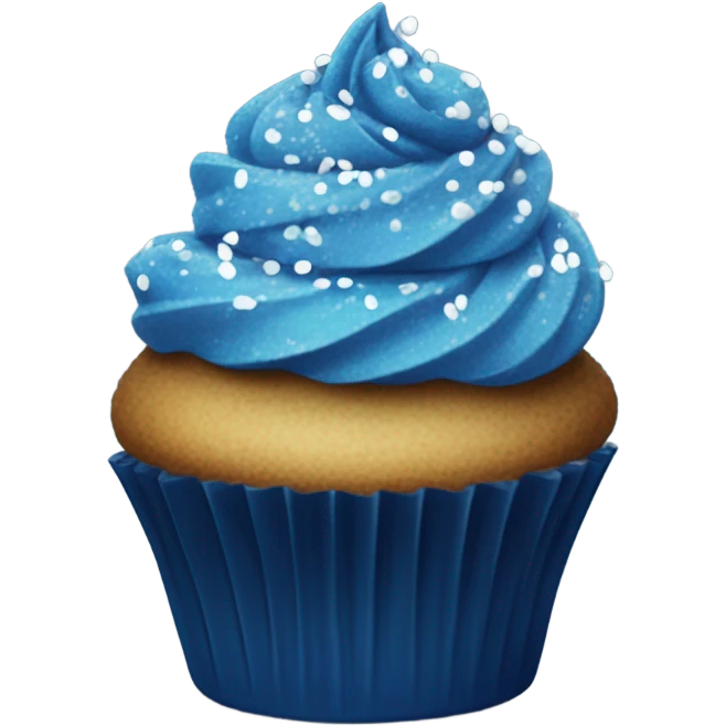 dark blue cupcake emoji