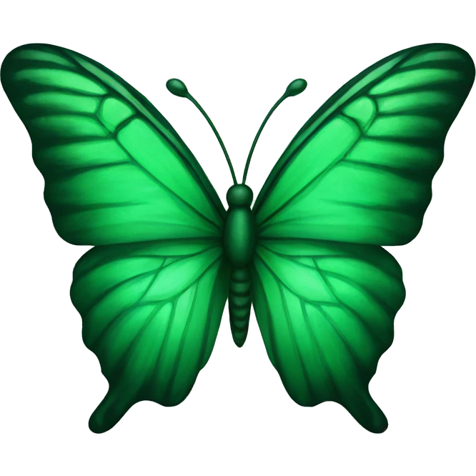 Emerald green butterfly emoji emoji