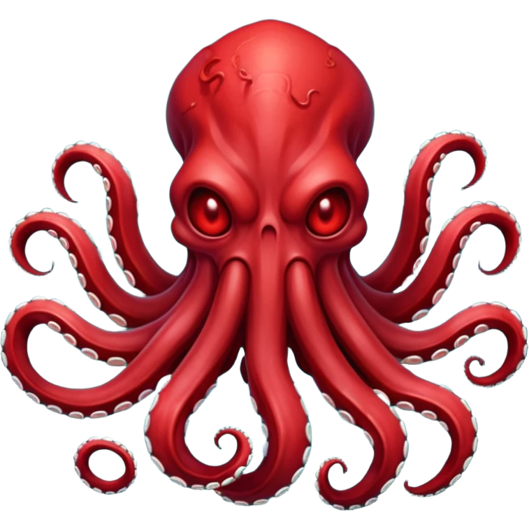 DarkRed The Mind Flayer without face emoji