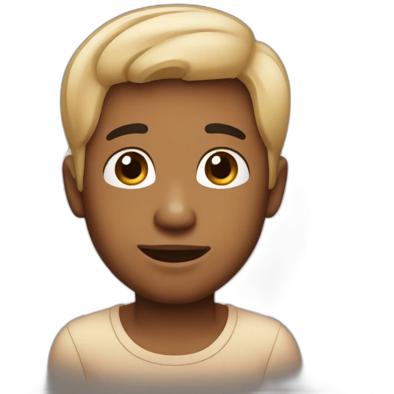 Cute boy face Bitmoji  emoji