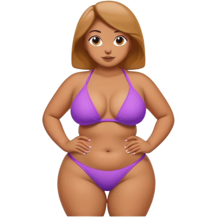 Thicc thighs, bubble butt emoji