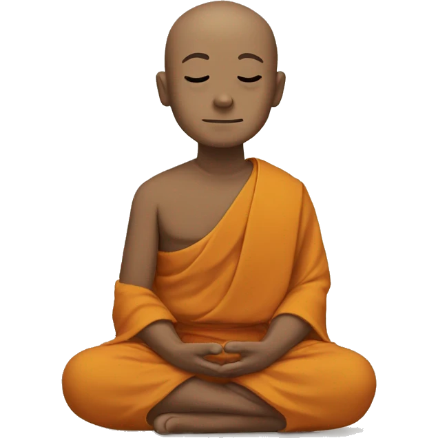 meditating monk  emoji