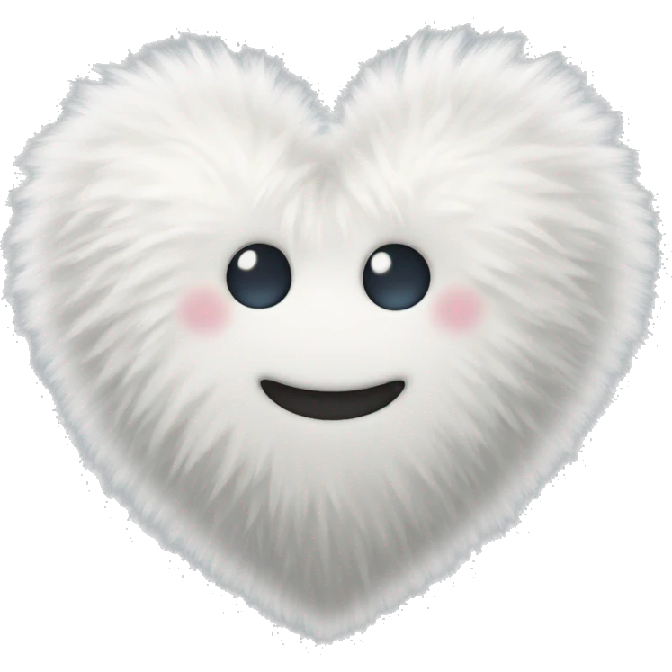 fluffy white heart emoji