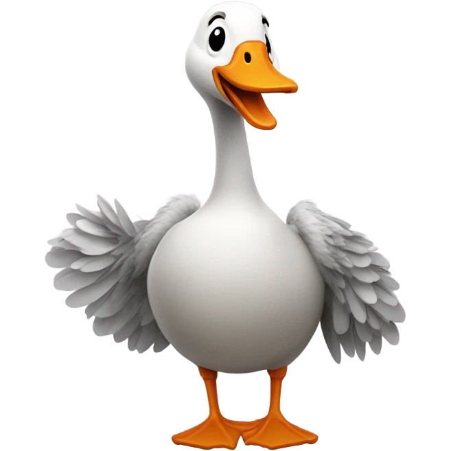 Silly goose emoji