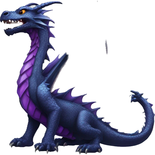 Psychic dragon with obsidian obelisk emoji
