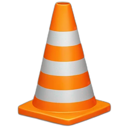 Road cone emoji
