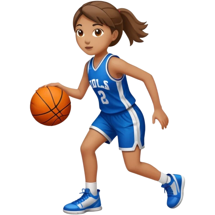 A girl playing basketball  emoji