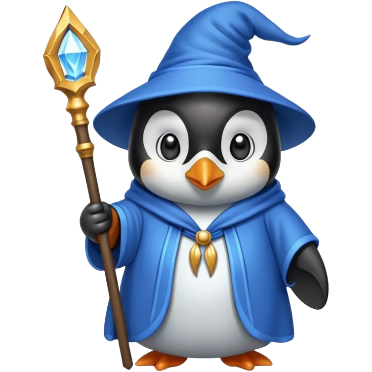 Penguin Wizard emoji