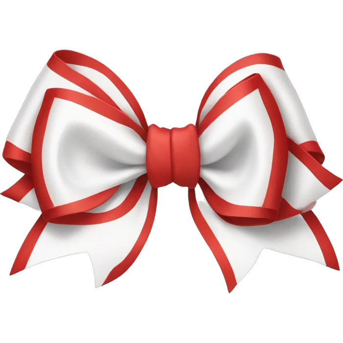 Red and white bow emoji